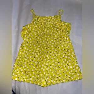By Zara Yellow Floral Romper